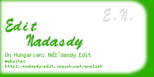 edit nadasdy business card